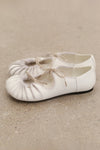 SWAYING 25 Fall/Winter Collection: Pleated Lace-Up Mary Jane Shoes SW-SW25AW4P07C1S37-BAI White
